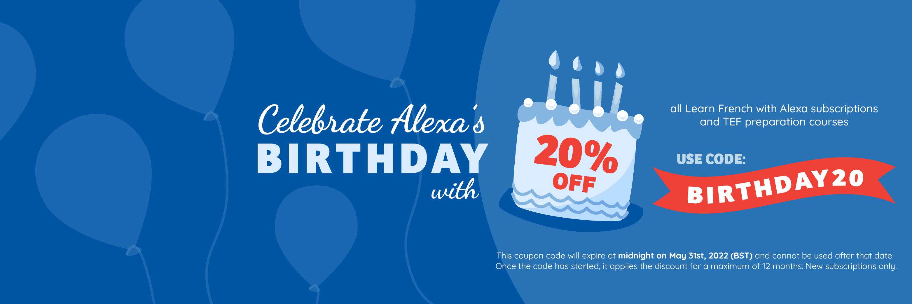Alexas birthday Sale v1 Twitter
