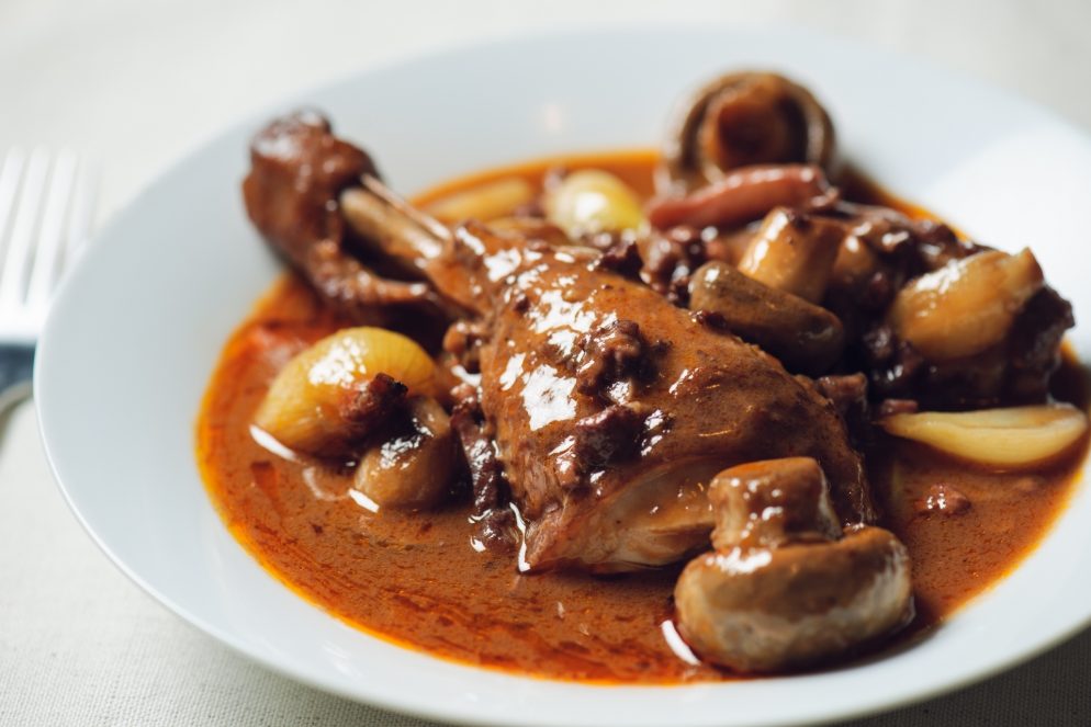 Le coq au vin