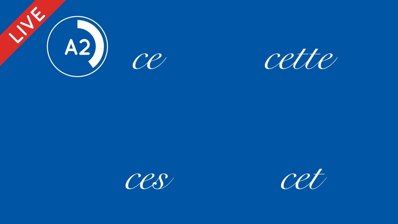 Demonstrative adjectives - live