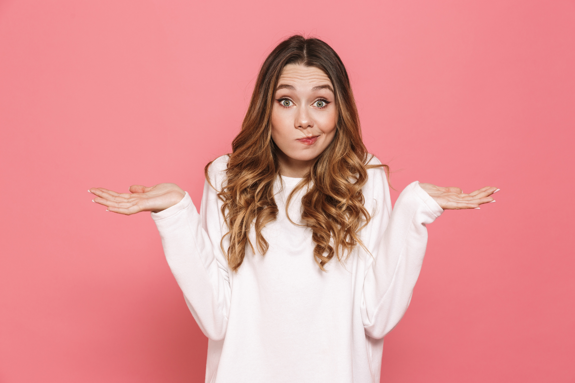 Girl looking confused