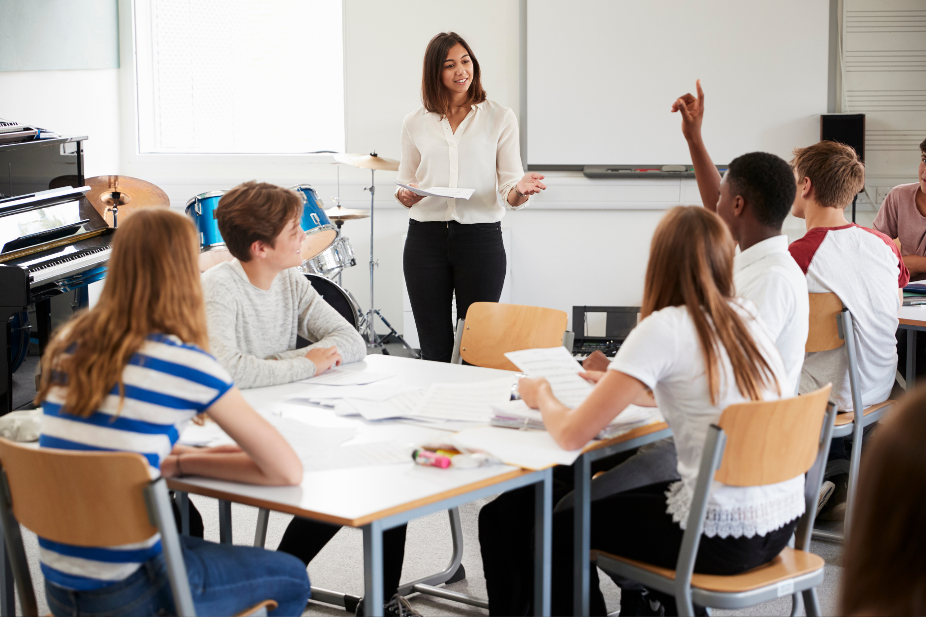 Students in a classroom