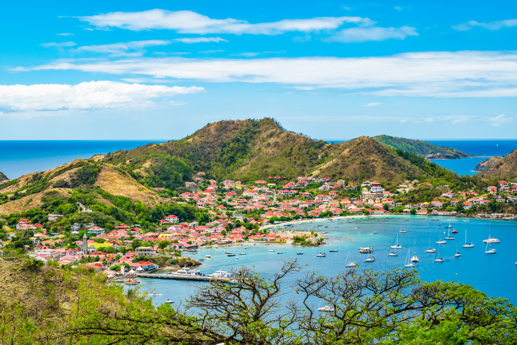 A beach in Guadeloupe