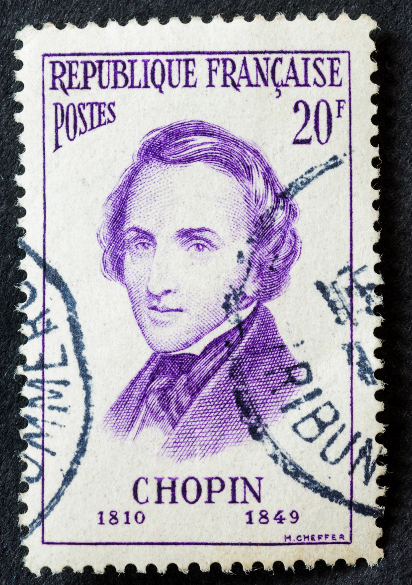 Chopin on a postage stamp