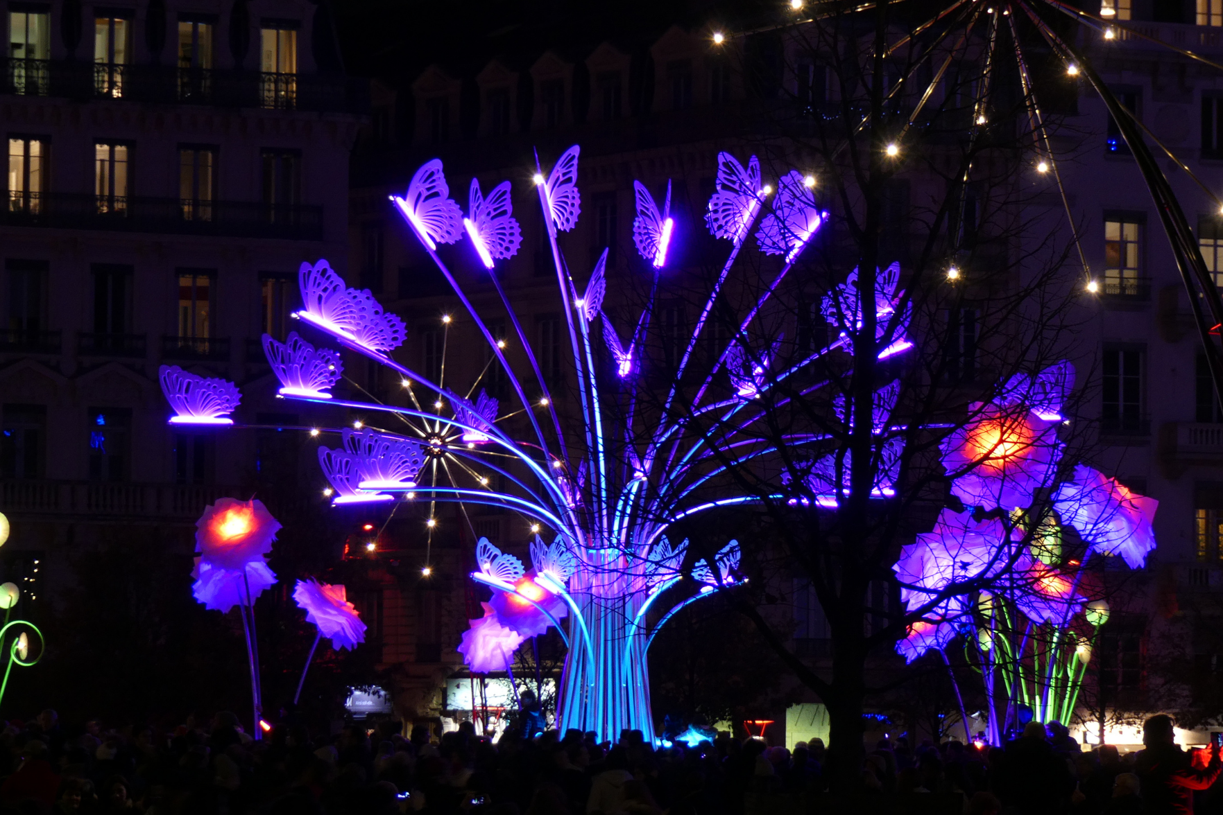 A light show in Lyon