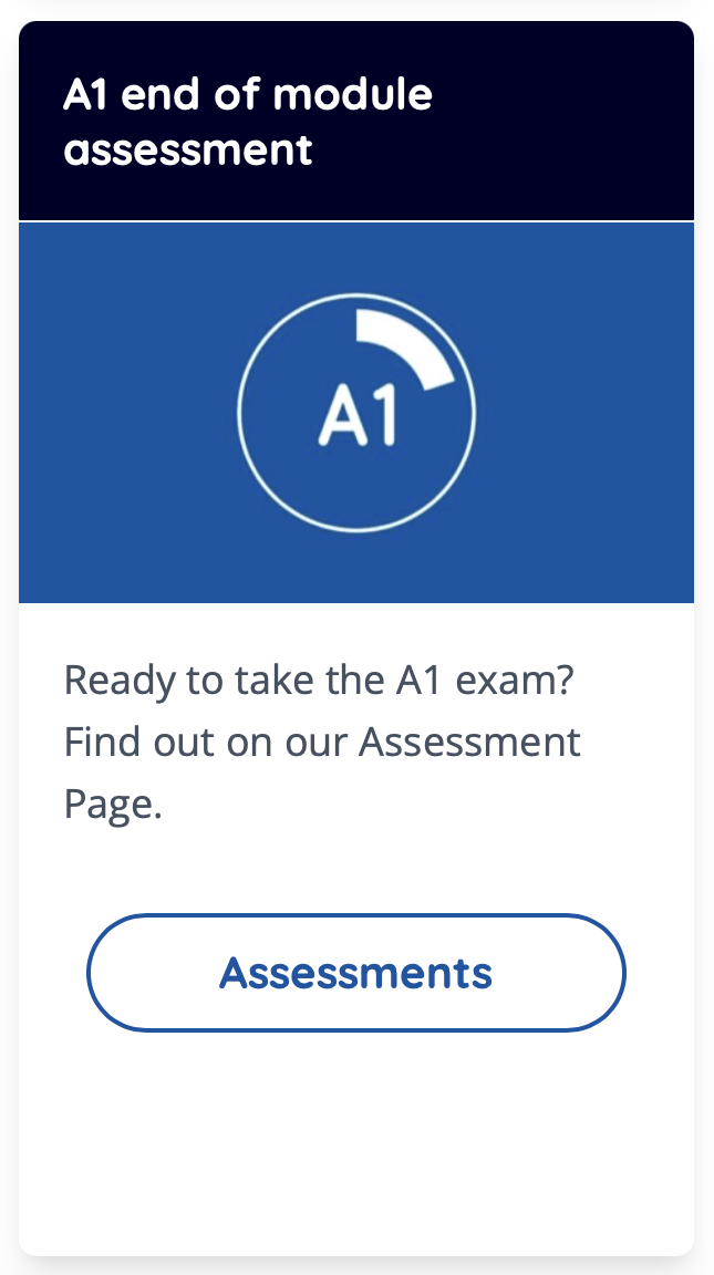 End of module assessment