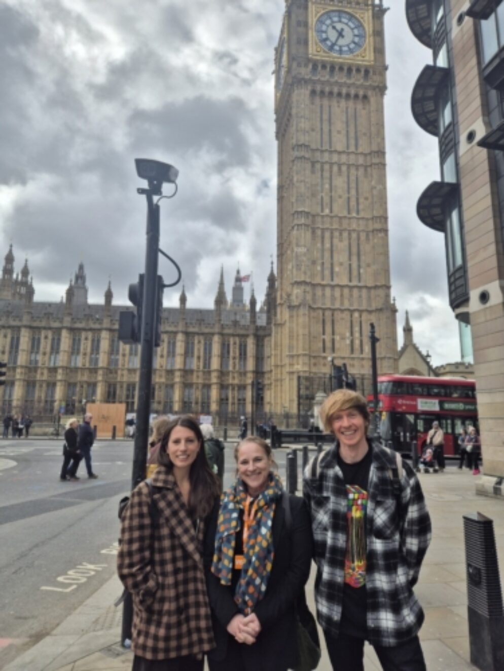 Alexa in front of parliament