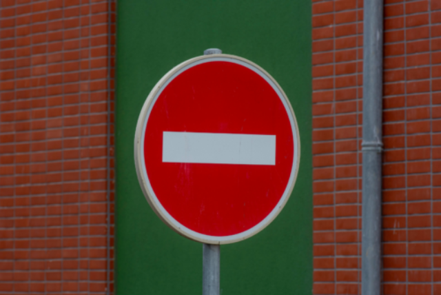 A stop sign