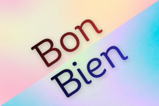 Bon vs bien