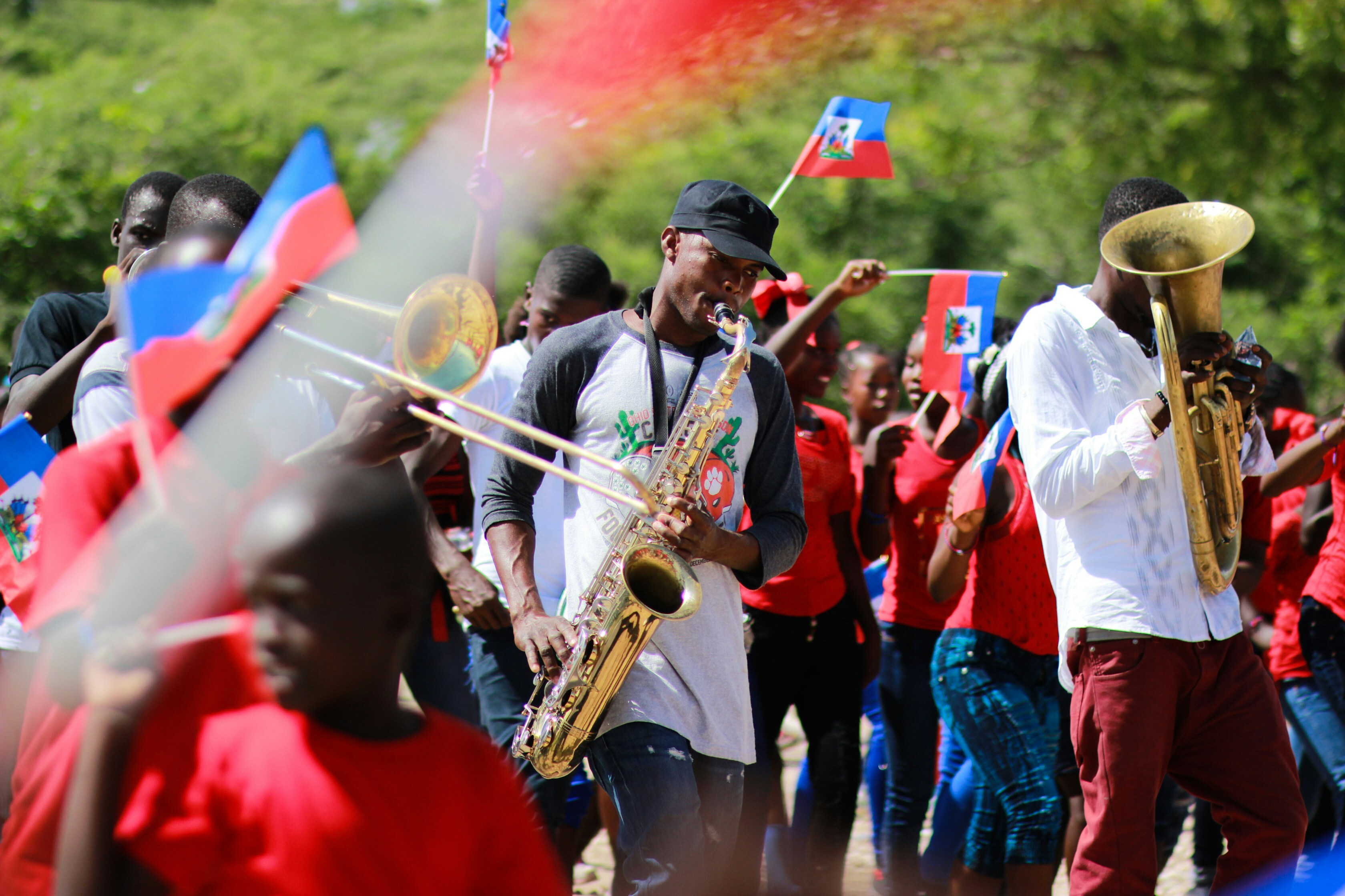 A parade in Haiti