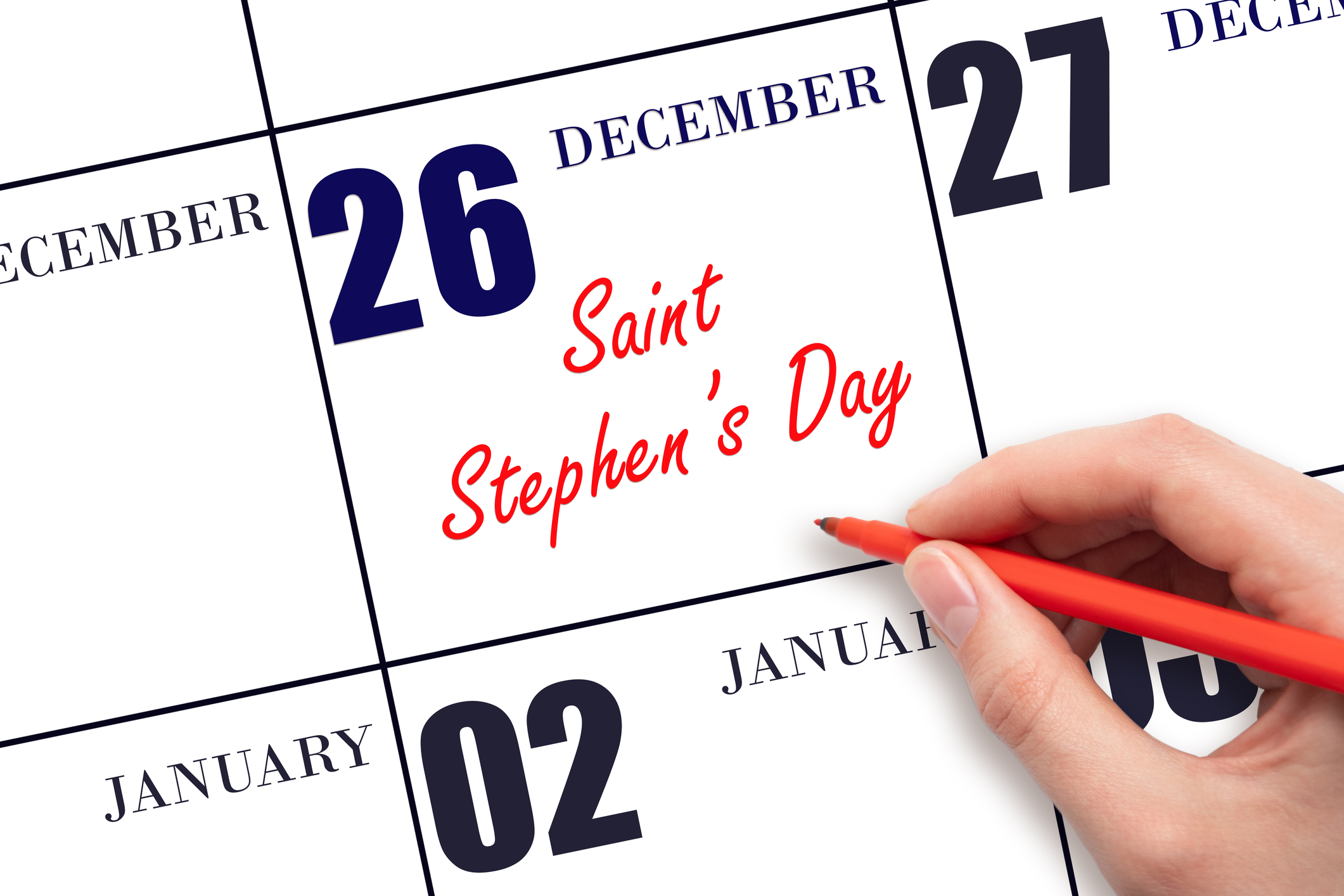 Saint Stephen's Day in calendar
