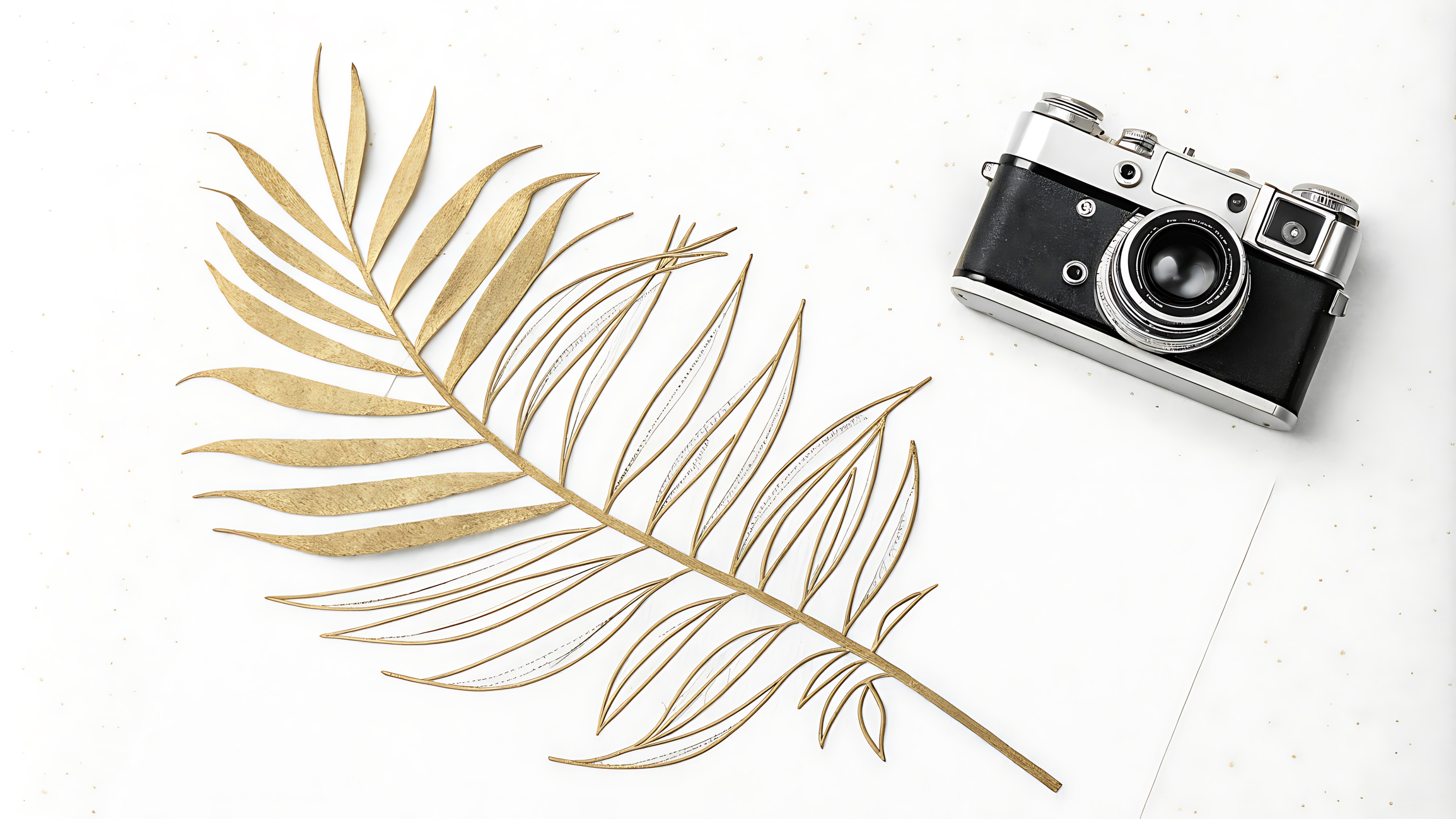 A sketch of the Palme d'Or and a camera