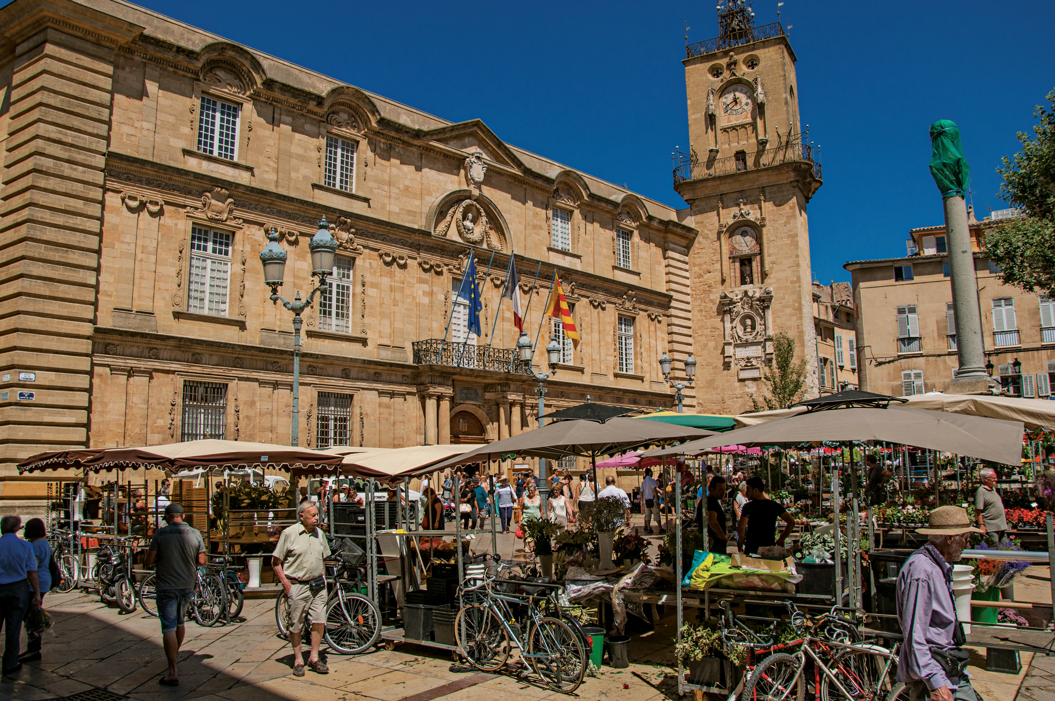 Market stalls in Aix-en-Provence